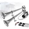 CISSIYOG Trombe Auto 12v Bitonali, Trombe Camion Per Trattore Da 150 Db, Diametro Di 450 Mm, Adatto A Una Varietà Di Modelli Di Auto, Camion, Trattori, Motociclette E Barche Ecc