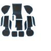 LUWU Compatibile con Nuovo Suzuki S-Cross Hybrid 2022-2025 2026 Tappetini Antiscivolo Tappetini in Gomma per Console Centrale AntiscivoloBicchieri Tappetino Suzuki S-Cross III Accessori (Blu)
