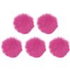 sourcing map Parabrezza per microfono peloso, 10 mm x 55 mm, copertura antivento per microfono da interni ed esterni, rosa, confezione da 5