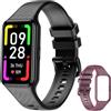 Blackview Smartwatch Uomo Donna,Orologio Fitness Cardiofrequenzimetro 110+ Sportive/SpO2/Sonno/Contapassi, Notifiche Smart Watch Activity Tracker per iOS Android(2 Cinturini)