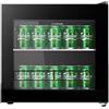 Corbero - Mini Bar 44L CFMMB430BLGL | Statico | Nero con porta in vetro | Range di temperatura 1-10ºC | Mensole in vetro | condensatore | Porte reversibili | 40 dB | Efficienza energetica F, Nero