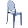 Kartell Victoria Ghost Set 2 sedie, Azzurro polvere
