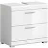 xonox.home Bad Scout X06A9707 - Mobile sottolavabo, effetto bianco lucido, ca. 60 x 56 x 34 cm