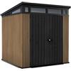 Keter Casetta da Giardino Pent 7x7 Venetian, Effetto Legno Naturale a Doghe, 4,7 m², 214x218x226H cm