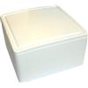 IMBALLAGGI PZ 1 Scatola Porta Alimenti CM 24 X CM 24 Alta CM 11 in POLISTIROLO per Torte E Dolci