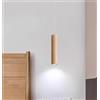 SXYSXYSXY LED Luci per la camera da letto Lampada a sospensione In legno Dimmerabile Moderno Comodino Luce a sospensione Minimalismo Lampada da soffitto 5W Luce a tre colori