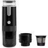 Jrifedptry Macchina per caffè espresso portatile, macchina da caffè elettrica da viaggio per ufficio, viaggi, campeggio, adatta per caffè in polvere e capsule di caffè