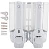FTVOGUE 350 / 700ml Manuale Mano Sapone Dispenser liquido Doccia shampoo Wall Mount per bagno della cucina(02)