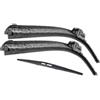 SSUYGF Tergicristalli Per Suzuki Per Swift Hatchback 2004 2005 2006 2007 2008 2009 2010 Kit Tergicristallo Anteriore Posteriore Parabrezza Parabrezza Finestrino 21+18+10 Tergicristallo