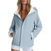 HEONSATI Impermeabili Donna Per Pioggia Impermeabile Da Pioggia a Vento Resistente Alle Rughe Poncho Con Cappuccio Leggera Sportivo Traspirante Trench Antipioggia Antivento Per Trekking Corsa Outdoor