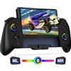 Elegamefy Switch Pro Controller, controller di commutazione manuale con turbo/1000 mAh/giroscopio a 6 assi, vibrazione/interruttore wireless programmabile, per Nintendo Switch/OLED