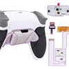 eXtremeRate 4 Palette Metallo per ps5 Controller BDM-030/040/050,Back Button Paddles per ps5 Joystick,Rise4 V3 Remap Kit Programmabile Tasti Aggiuntivi Cover Grip Gommato-Bianco Nero