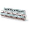ALEJANDRO FUENTES AF® - 125 Blister Monete 2 centesimi, Pack 125 Blister per Monete 2 centesimi | Formato europeo, Organizza e protegge i tuoi contanti, Conta Monete Euro (per 2ct.)