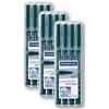Staedtler 318 - 9 wp4hz Lumocolor Permanent F Schermo Matita Nera, 4 Pezzi in Confezione Originale Box