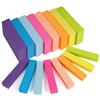 NOTEZMATE Piccoli foglietti adesivi, 76 x 26 mm, 2400 mini foglietti autoadesivi, confezione da 24 pennarelli adesivi, 8 bandiere autoadesive dai colori vivaci, per piccoli promemoria in ufficio,