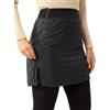 FitsT4 Sports Gonne leggere antivento trapuntate sportive isolate invernali calde gonne da neve escursionismo corsa golf, Nero , M
