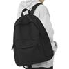 MIKOWEN Zaino da scuola da donna, casual, da uomo, per la scuola, per il lavoro, i viaggi, la scuola, Nero , Taglia unica