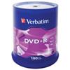 Verbatim Confezione DVD+R Verbatim - 4.7 GB - 100Pcs [43551]