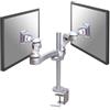 Newstar Supporto monitor NewStar - Braccio per monitor doppio 10-24" max 10kg a sei snodi Argento [FPMA-D930D]