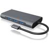 Raidsonic Docking Station Raidsonic by Icy Box IB-DK4040-CPD per notebook cablato Usb 3.2 Gen 1 (3.1 Gen 1) Tipo-C Antracite/Nero [IB-DK4040-CPD]