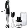 Braun Mixer ad immersione Braun MQ 7025X 0,6L 1000W Nero, Acciaio inossidabile