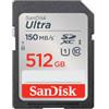 Sandisk 512GB Scheda SanDisk MicroSDXC Ultra U1/Classe 10 [SDSDUNC-512G-GN6IN]