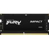 Kingston Ram SO-DIMM DDR5 16GB Kingston Fury impact 6000Mhz/1.35V/CL38/Nero [SBKIN501660BI10]