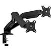Icybox Supporto Icybox per monitor 32" doppia max 9Kg Nero [IB-MS204-T]