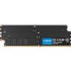 Crucial Ram DIMM DDR5 Crucial 2x16GB 6400Mhz CL52 1.1V Nero [SACRC503264VR20]