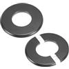 PATIKIL Flangia Divisa a Parete, 51mm Copriforo con Piastra Autoadesiva Rotonda in ABS Copri Tubi Termosifoni Copertura per Decorazione Rubinetto Tubo Acqua Bagno Cucina, 2 Pezzi, Grigio