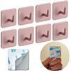 DEKAZIA® ganci appendiabiti per bambini, colorati, appendiabiti per bambini, appendiabiti per bambini, ganci da parete per bambini (8 ganci, rosa)