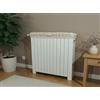l&j Copritermosifone in stoffa elasticizzato copricalorifero regolabile lavabile cover copri termosifone icotone cattura polvere estensibile universale con filtro anti smog (Avorio n 2 60-120 cm)