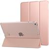MoKo Smart Cover per iPad 6a Generazione 2018/5a Generazione 2017 da 9,7, Ultra Sottile Leggero Custodia con Funzione di Auto Sveglia/Sonno Retro Semi-Trasparente Rigido, Oro Rosa