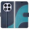 BoxTii Cover per Redmi Note 14 PRO 4G, Custodia in PU Pelle Portafoglio, Magnetica Flip Cover a Libro con Slot per Schede per Redmi Note 14 PRO 4G, Blu