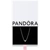 PANDORA Timeless Collana con cuore in argento Sterling con zirconi cubici trasparenti, Collana