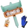 BuMart - Kit di rimozione dei capelli, rullo per animali domestici + spazzola per rimuovere i vestiti | riutilizzabile, divano, abbigliamento, tappeto, per tutti i tipi di peli di cane e gatto, lungo