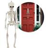 com-four® Scheletro Decorativo per Halloween - Scheletro in plastica da Appendere - Scheletro con Fattore Spaventoso per Halloween, Carnevale, Feste a Tema (L - 1 Scheletro - 40 cm)