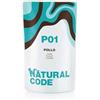 Generico Natural Code Umido Gatto Adult gusto POLLO, Numero P01, morbidi SFILACCETTI in acqua di cottura per gatti adulti di tutte le taglie, altamente digeribile | 12 bustine da 70 grammi l'una.