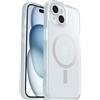 OtterBox React Series MagSafe Cover per iPhone 17e, 16e, 15, 14, 13, resistente a shock e cadute fino, cover ultrasottile, testata a norme MIL-STD 810G, Stardust, Trasparente