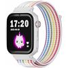 SaveFamily SaveWatch Plus 4G - Smartwatch per bambini con GPS, Chiamata, video, Face ID, cinturini personalizzabili, musica, Bluetooth, App Store - Quadrante bianco e cinturino in tessuto unicorno