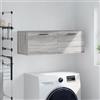 Tidyard Mobile a Parete,Armadietto a Muro,Armadio Sospeso,Mobile da Bagno da Parete,Mobile Pensile Bagno,Armadietto pensile da bagno,Pensile da Cucina Grigio Sonoma 100x36,5x35 cm in Legno Multistrato