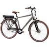 F.lli Schiano E-Moon, Bici Elettrica da Trekking 28 Inches per Adulti, 36V 13Ah Batteria Rimovibile, Motore 250W 40Nm, Trekking Ebike, Grigio da Uomo