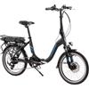 F.lli Schiano Solar, Bici Elettrica Pieghevole 20 Inches per Adulti, 36V 10Ah Batteria Rimovibile, Motore 250W 40Nm, City Ebike, Nero