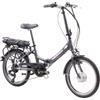 F.lli Schiano E-Star, Bici Elettrica Pieghevole 20 Inches per Adulti, 36V 10.4Ah Batteria Rimovibile, Motore 250W 40Nm, City Ebike, Antracite
