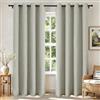 Joydeco, Set di 2 pannelli di tende 100% oscuranti e termiche, adatte per la protezione della privacy, 213,36 cm di lunghezza (132 x 213,36 cm (larghezza x lunghezza), beige chiaro)