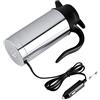 VIFERR Bollitore elettrico per auto, 12 V, 750 ml, in acciaio inox, da viaggio, con presa accendisigari, per acqua calda, caffè e tè