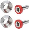 Goshyda 2PCS Accoppiatore per fusto di birra di tipo americano, kit di connettori per linea di birra, supporta un traffico maggiore, per tubo di birra con di pollice