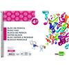 Liderpapel Blocco Musica Pentagramma 4 mm Quarto 20 fogli 100 g/m2