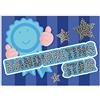 SuperStickers Cartolina postale: Scrittura Stella - Sparkling