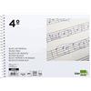 Liderpapel Bloc Musica Pentagramma 3 mm Quarto 20 fogli 100 G/M2 (BM03)